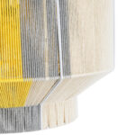 GloboStar® SALERNO 02290 Boho Κρεμαστό Φωτιστικό Πλέγμα Μονόφωτο 1 x E27 IP20 Πολύχρωμο Σχοινί - Μ50 x Π50 x Υ35cm - Image 7