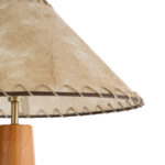 GloboStar® MASPALOMAS 02292 Boho Επιδαπέδιο Φωτιστικό Μονόφωτο 1 x E27 IP20 Καφέ Ξύλο με Μπεζ Ύφασμα - Μ55 x Π55 x Υ145cm - Image 5