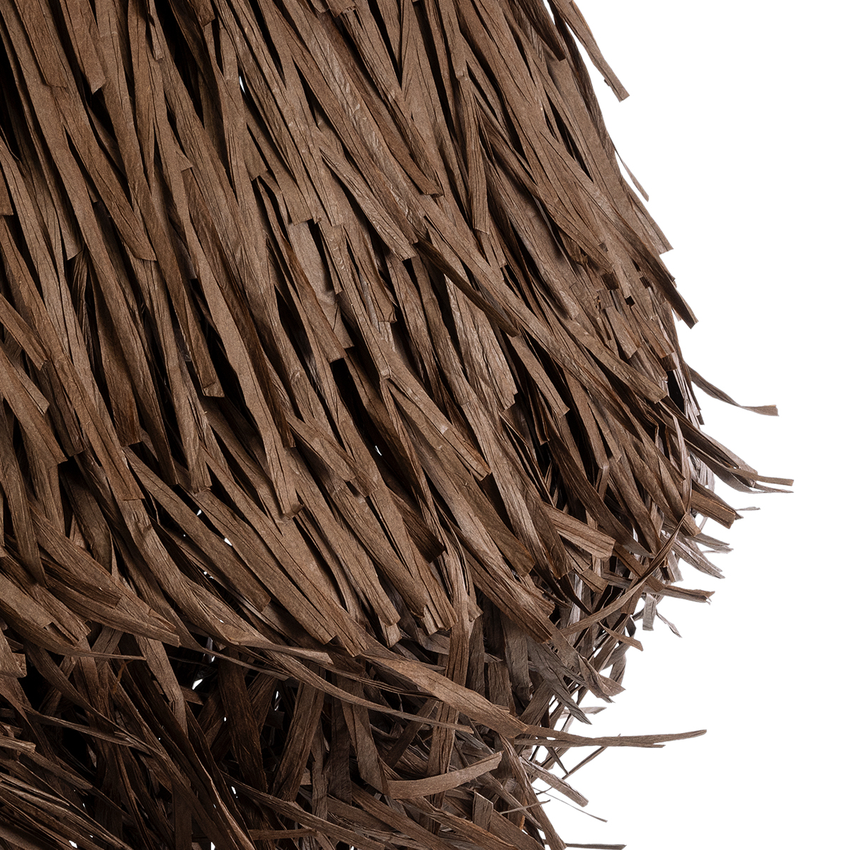 GloboStar® GUADELOUPE 02294 Boho Κρεμαστό Φωτιστικό Πλέγμα Μονόφωτο 1 x E27 IP20 Καφέ Ράφια - Μ80 x Π80 x Υ60cm - Image 7