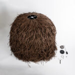 GloboStar® GUADELOUPE 02295 Boho Κρεμαστό Φωτιστικό Καμπάνα Μονόφωτο 1 x E27 IP20 Καφέ Ράφια - Μ120 x Π120 x Υ100cm - Image 9