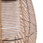 GloboStar® HESPELER 02305 Boho Αυτόνομο Ηλιακό Κρεμαστό/Επιτραπέζιο Φωτιστικό Φαναράκι LED SMD 5W 200lm - Φ25 x Υ45cm - με Ενσωματωμένη Μπαταρία 600mAh - Φωτοβολταϊκό Πάνελ και Αισθητήρα Ημέρας-Νύχτας με Ασύρματο Χειριστήριο IR Μπεζ Μπαμπού Αδιάβροχο IP65 Θερμό Λευκό 3000K - Image 7