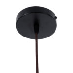 GloboStar® PALERMO 02310 Boho Κρεμαστό Φωτιστικό Πλέγμα Μονόφωτο 1 x E27 IP20 Καφέ Ξύλο - Μ60 x Π60 x Υ18cm - Image 8