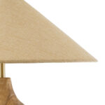 GloboStar® LAFRONTERA 02313 Boho Επιτραπέζιο Φωτιστικό Μονόφωτο 1 x E27 AC220-240V IP20 - Φ50 x Υ60cm - Μπεζ Ξύλινο Καμπάνα - Image 4