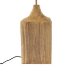 GloboStar® LAFRONTERA 02313 Boho Επιτραπέζιο Φωτιστικό Μονόφωτο 1 x E27 AC220-240V IP20 - Φ50 x Υ60cm - Μπεζ Ξύλινο Καμπάνα - Image 5