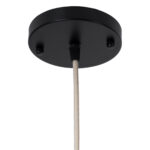 GloboStar® PRAIA 02316 Μοντέρνο Κρεμαστό Φωτιστικό Πλέγμα Δίφωτο 2 x E27 IP20 Μπεζ & Λευκό Ξύλο - Μ25 x Π25 x Υ112cm - Image 8
