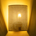 GloboStar® SAOTOME 02321 Boho Επιτοίχιο Φωτιστικό Απλίκα Μονόφωτο 1 x E27 IP20 Μπεζ Ξύλο - Μ20 x Π10 x Υ25cm - Image 2