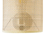 GloboStar® SAOTOME 02321 Boho Επιτοίχιο Φωτιστικό Απλίκα Μονόφωτο 1 x E27 IP20 Μπεζ Ξύλο - Μ20 x Π10 x Υ25cm - Image 5
