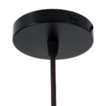 GloboStar® MALABO 02328 Boho Κρεμαστό Φωτιστικό Πλέγμα Μονόφωτο 1 x E27 IP20 Καφέ Ξύλο - Μ60 x Π60 x Υ31cm - Image 9