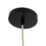 GloboStar® KAIA 02346 Boho Κρεμαστό Φωτιστικό Καμπάνα Μονόφωτο 1 x E27 IP20 Μπεζ Ξύλο - Μ60 x Π60 x Υ20cm - Image 9