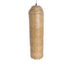 GloboStar® WAIKIKI 02349 Boho Κρεμαστό Φωτιστικό Πλέγμα Μονόφωτο 1 x E27 IP20 Μπεζ Ξύλο - Μ20 x Π20 x Υ80cm - Image 6