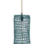 GloboStar® KENTUCKY 02355 Vintage Κρεμαστό Φωτιστικό Πλέγμα Μονόφωτο 1 x E27 IP20 Πράσινο Μέταλλο - Μ60 x Π60 x Υ90cm - Image 7