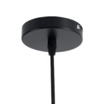 GloboStar® MONTANA 02383 Boho Κρεμαστό Φωτιστικό Καμπάνα Μονόφωτο 1 x E27 IP20 Μαύρο Ξύλο - Μ50 x Π50 x Υ25cm - Image 8