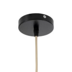 GloboStar® BRAVADO 02386 Boho Κρεμαστό Φωτιστικό Πλέγμα Μονόφωτο 1 x E27 IP20 Καφέ & Μπεζ Ξύλο - Μ40 x Π40 x Υ35cm - Image 9