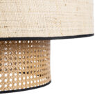 GloboStar® BRAVADO 02387 Boho Κρεμαστό Φωτιστικό Πλέγμα Μονόφωτο 1 x E27 IP20 Καφέ & Μπεζ Ξύλο - Μ70 x Π70 x Υ58cm - Image 8