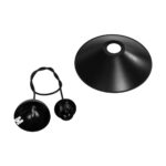GloboStar® FONTE 203-0080 Μοντέρνο Κρεμαστό Φωτιστικό Καμπάνα Μονόφωτο 1 x E27 IP20 Μαύρο Πλαστικό - Μ25 x Π25 x Υ90cm - Image 10
