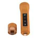 LED Φακός Επαναφορτιζόμενος 8W 800lm Χρυσός POWERBANK με Βάση Στήριξης Ποδηλάτου και Υποδοχές SD Card - USB με Ηχείο 3W Bluetooth GloboStar 06209 - Image 4