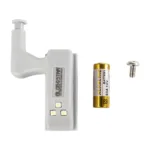 GloboStar® CLOSET 79640 Φωτιστικό Ντουλάπας LED για Μεντεσέ με Διακόπτη On/Off Κουμπωτό με Μπαταρία(Δεν συμπεριλαμβάνεται) - Ψυχρό Λευκό 6000K - Μ7 x Π4 x Υ2.5cm - Image 5