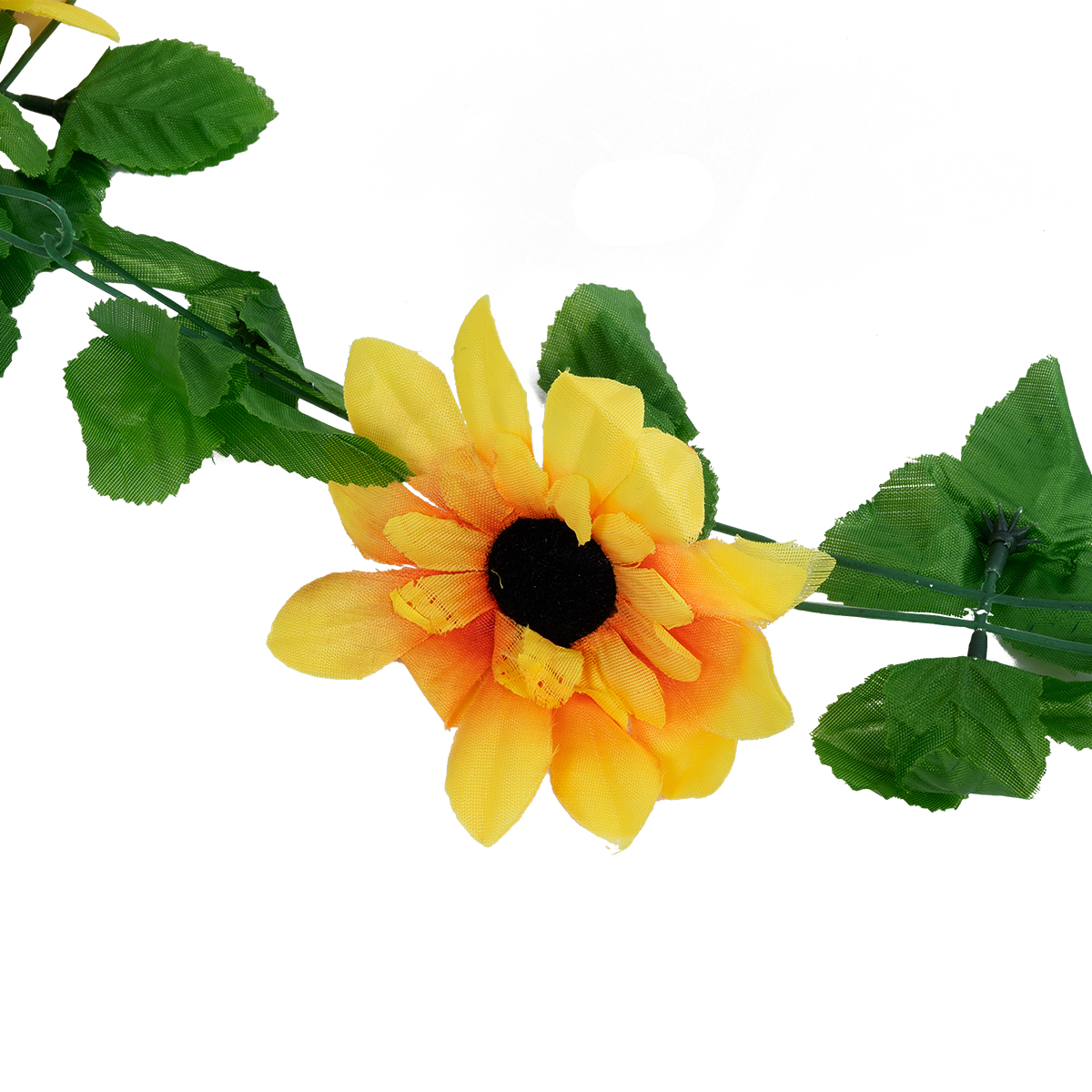 GloboStar® 09029 Τεχνητό Κρεμαστό Φυτό Διακοσμητική Γιρλάντα Μήκους 2.2 μέτρων με 10 X Μεγάλα Ηλιοτρόπια Κίτρινα - Image 2