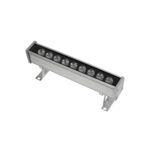GLOBOSTAR® WASHERDAIA S-115502 Μπάρα Φωτισμού Wall Washer LED 9W 900lm 30° DC AC 220-240V Αδιάβροχο IP65 Ψυχρό Λευκό 6000K - Bridgelux SMD Chip - Ασημί - Μ26 x Π6 x Υ10.5cm - 3 Χρόνια Εγγύηση