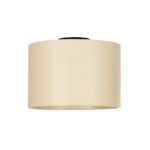 GloboStar® CILIO 203-0149 Μοντέρνο Φωτιστικό Οροφής Καπέλο Μονόφωτο 1 x E27 IP20 Λευκό Ύφασμα - Μ30 x Π30 x Υ21cm