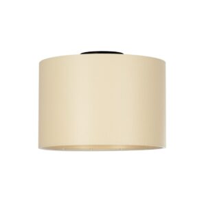 GloboStar® CILIO 203-0149 Μοντέρνο Φωτιστικό Οροφής Καπέλο Μονόφωτο 1 x E27 IP20 Λευκό Ύφασμα - Μ30 x Π30 x Υ21cm