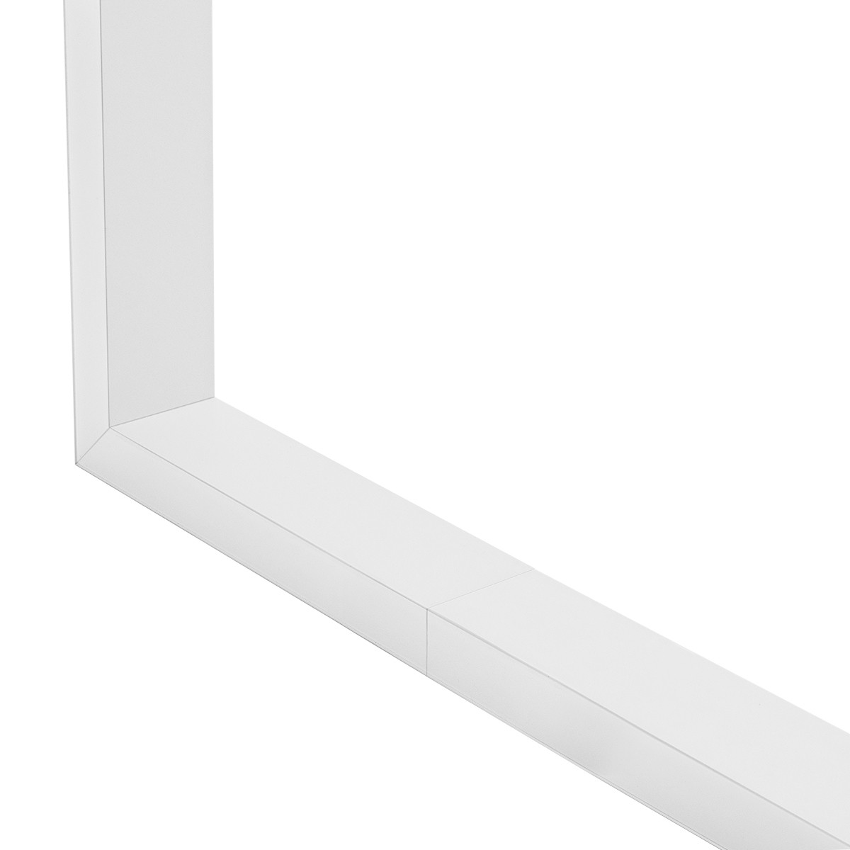 GLOBOSTAR® ALP-CORNER-SIDE90 LUMILINE 61766 Επιφανειακό / Κρεμαστό Προφίλ Αλουμινίου Γωνία με Λευκό Γαλακτερό Πατητό Κάλυμμα για Ταινίες LED IP20 - Λευκό Ματ - Μ30 x Π3.5 x Υ7cm - Image 4