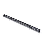 GLOBOSTAR® WASHERMOZA 90165 Μπάρα Φωτισμού Wall Washer LED 72W 7920lm 10-30° DC 24V Αδιάβροχο IP66 Θερμό Λευκό 2700K Dimmable - Bridgelux SMD Chip - Γκρι Ανθρακί - Μ100 x Π7.4 x Υ7cm - 3 Χρόνια Εγγύηση