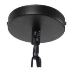 GloboStar® ELDORA 10001014 Vintage Κρεμαστό Φωτιστικό Ανάρτηση Μονόφωτο 1 x E27 IP20 Μαύρο Μέταλλο με Μπεζ Σχοινί - Μ13 x Π13 x Υ30cm - Image 9