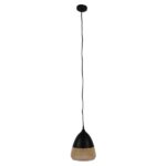 GloboStar® OLIVER 10001231 Vintage Κρεμαστό Φωτιστικό Καμπάνα Μονόφωτο 1 x E27 Μαύρο Μέταλλο με Μελί Γυαλί - Μ20 x Π20 x Υ21cm - Image 3