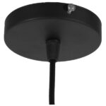 GloboStar® OLIVER 10001231 Vintage Κρεμαστό Φωτιστικό Καμπάνα Μονόφωτο 1 x E27 Μαύρο Μέταλλο με Μελί Γυαλί - Μ20 x Π20 x Υ21cm - Image 9