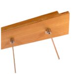 GloboStar® CALISTA 10001254 Μοντέρνο Κρεμαστό Φωτιστικό Ραγα Πολύφωτο 11 x G4 IP20 Μπεζ Ξύλο - Μ120 x Π8 x Υ33cm - Image 5