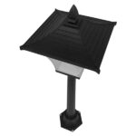 Αδιάβροχο IP65 Φωτιστικό Κολωνάκι Κήπου 32x32x109cm με Βάση E27 230v GloboStar 12148 - Image 3