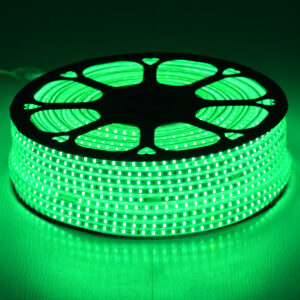 GloboStar® 70505 Slim Ταινία Μονής Σειράς Epistar LED SMD 2835 1m 12W/m 96LED/m 1572lm/m 120° DC 230V Αδιάβροχη IP68 Πράσινο Dimmable