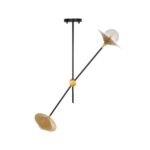 GLOBOSTAR® NOAH 999-0184 Μοντέρνο Κρεμαστό Φωτιστικό Οροφής με Ντουί 1 x E27 AC 220-240V IP20 - Γκρι & Μπεζ - Μ16 x Π16 x Υ30cm - Image 4