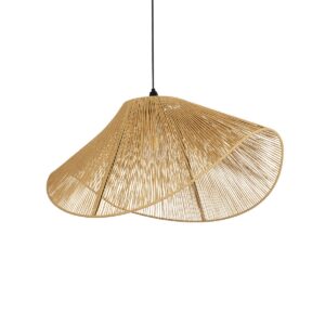 GLOBOSTAR® ECLAIR 205-0031 Boho Κρεμαστό Φωτιστικό Οροφής με Ντουί 1 x E27 AC 220-240V IP20 - Μπεζ - M70 x Π40 x Υ32cm