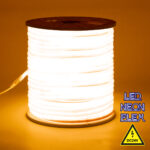 GloboStar® 70586 TUBE 360° Degree Neon Flex Epistar LED SMD 2835 1m 12W/m 120LED/m 1212lm/m 360° DC 24V Αδιάβροχη IP68 Gold - Ultra Θερμό 2200K Dimmable - Image 5