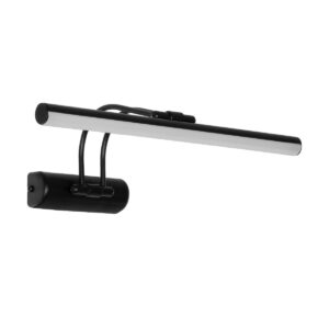 GloboStar® REFINE 203-0188 Φωτιστικό Τοίχου - Απλίκα LED 7W 640lm 120° AC 220-240V IP44 Θερμό Λευκό Μαύρο - Μ35 x Π25 x Υ9cm - 2 Xρόνια Εγγύηση