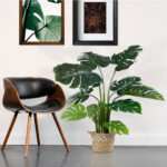 GloboStar® Artificial Garden MONSTERA PLANT 20002 - Τεχνητό Διακοσμητικό Φυτό Μονστέρα Υ120cm - Image 4