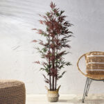 GloboStar® Artificial Garden BLOODLEAF BAMBOO 20039 Τεχνητό Διακοσμητικό Φυτό Αιματόφυλλο Μπαμπού Υ170cm - Image 5