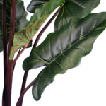 GloboStar® Artificial Garden RAINBOW TARO 20055 Τεχνητό Διακοσμητικό Φυτό Κολοκασία Υ140cm - Image 2