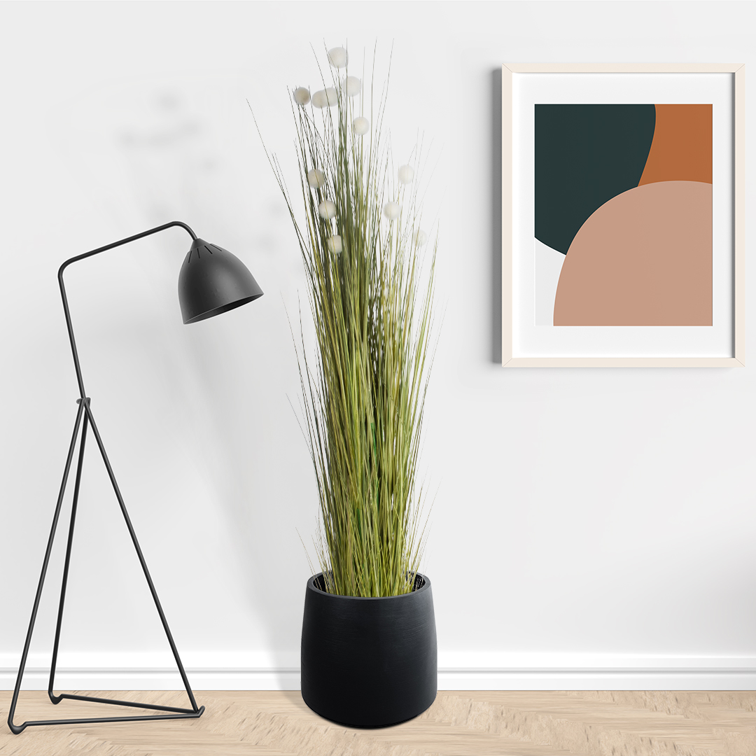 GloboStar® Artificial Garden ERIOPHORUM ANGUSTIFOLIUM COTTON GRASS 20074 Τεχνητό Διακοσμητικό Φυτό Γρασίδι του Βαμβακιού Υ170cm - Image 4