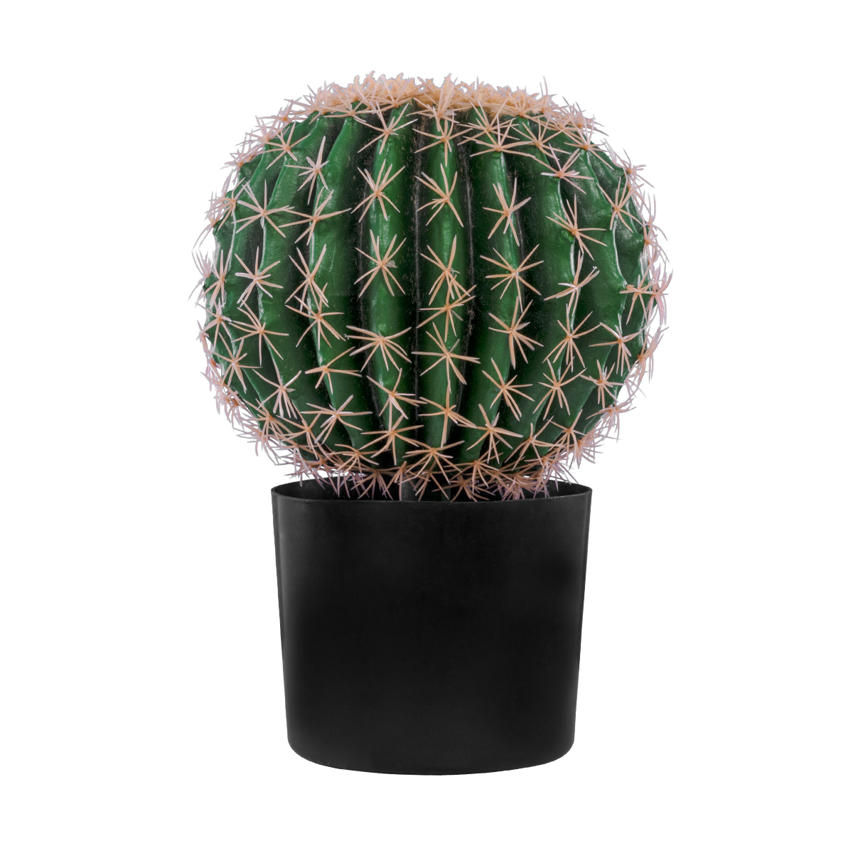 GloboStar® Artificial Garden FEROCACTUS 20091 Τεχνητό Διακοσμητικό Φυτό Φερόκακτος Υ36cm