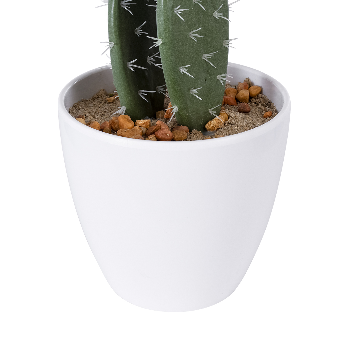 GloboStar® Artificial Garden OPUNTIA FICUS-INDICA CACTUS 20096 Τεχνητό Διακοσμητικό Φυτό Κάκτος Φραγκοσυκιά Υ60cm - Image 3