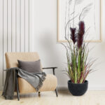 GloboStar® Artificial Garden BLOODY PAMPAS GRASS 20109 Τεχνητό Διακοσμητικό Φυτό Αιματόφυλλο Γρασίδι της Πάμπας Υ85cm - Image 4