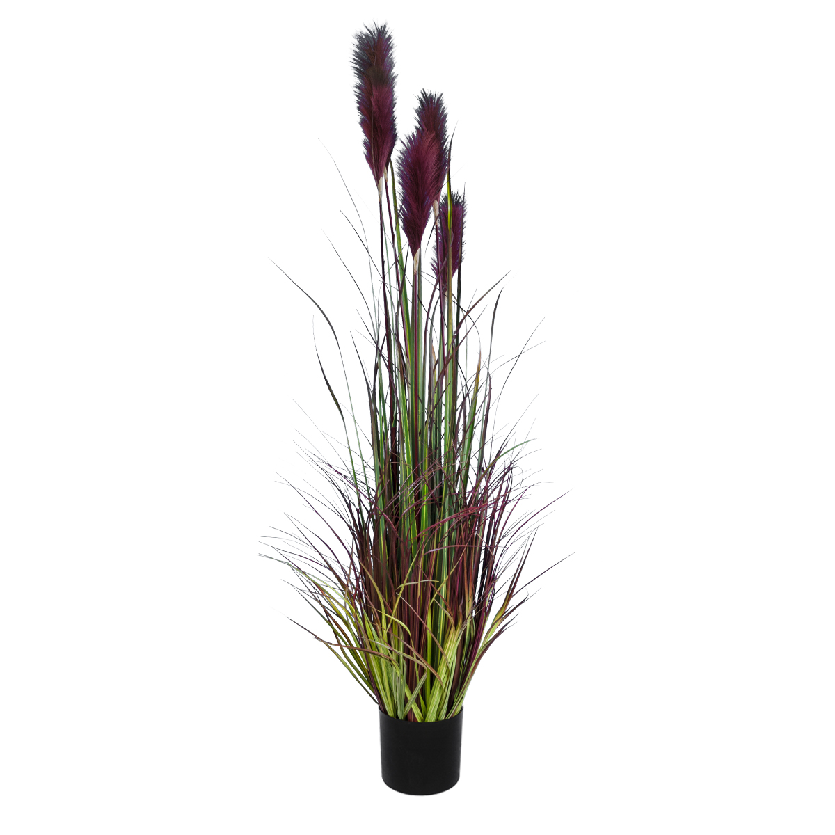 GloboStar® Artificial Garden BLOODY PAMPAS GRASS 20110 Τεχνητό Διακοσμητικό Φυτό Αιματόφυλλο Γρασίδι της Πάμπας Υ150cm