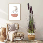 GloboStar® Artificial Garden BLOODY PAMPAS GRASS 20110 Τεχνητό Διακοσμητικό Φυτό Αιματόφυλλο Γρασίδι της Πάμπας Υ150cm - Image 4