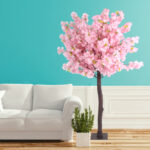 GloboStar® Artificial Garden PINK CHERRY BLOSSOM TREE 20140 Τεχνητό Διακοσμητικό Δέντρο Ροζ Κερασιά Υ160cm - Image 6