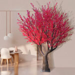 GloboStar® Artificial Garden PEACH BLOSSOM TREE 20168 Τεχνητό Διακοσμητικό Δέντρο Ανθισμένη Ροδακινιά Υ300cm - Image 5