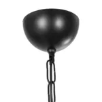 GloboStar® GLORA 201-0007 Vintage Κρεμαστό Φωτιστικό Ράγα Vintage Μονόφωτο 1 x E27 IP20 Μπεζ Ξύλο με Μαύρο Μέταλλο & Μελί Γυαλί - Μ30 x Π15 x Υ60cm - Image 8