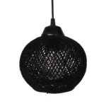 GloboStar® LUMA 201-0010 Vintage Κρεμαστό Φωτιστικό Ράγα Τρίφωτο 3 x E27 IP20 Μπεζ Ξύλο με Μαύρο Σχοινί - Μ50 x Π20 x Υ63cm - Image 5